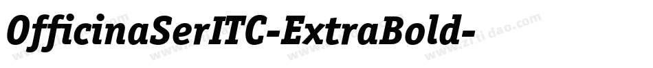 OfficinaSerITC-ExtraBold字体转换
