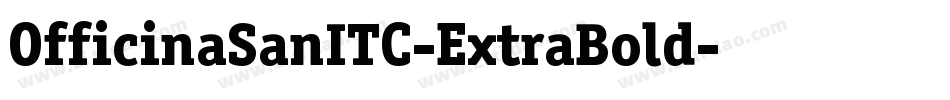 OfficinaSanITC-ExtraBold字体转换