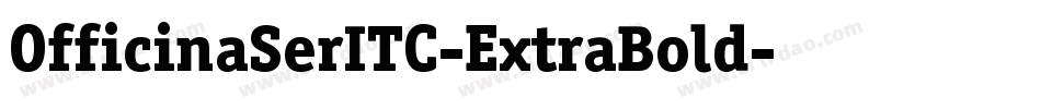 OfficinaSerITC-ExtraBold字体转换