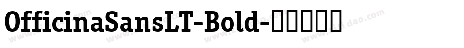 OfficinaSansLT-Bold字体转换