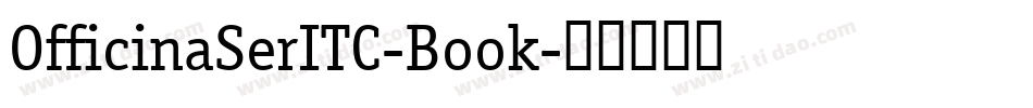 OfficinaSerITC-Book字体转换