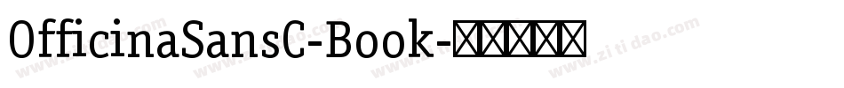 OfficinaSansC-Book字体转换