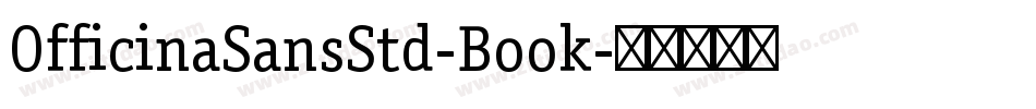 OfficinaSansStd-Book字体转换