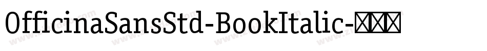 OfficinaSansStd-BookItalic字体转换