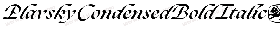 PlavskyCondensedBoldItalic-aOgg字体转换
