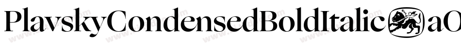 PlavskyCondensedBoldItalic-aOgg字体转换
