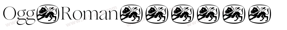 Ogg-Roman字体转换