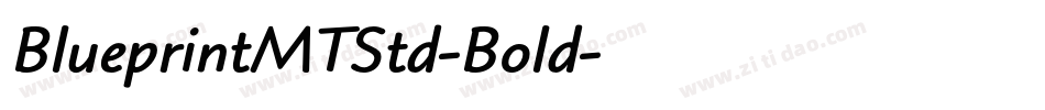 BlueprintMTStd-Bold字体转换