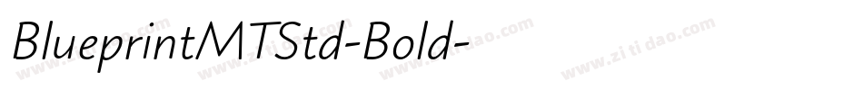 BlueprintMTStd-Bold字体转换