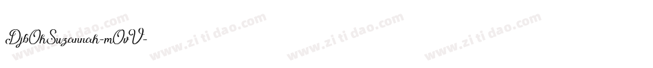 DjbOhSuzannah-mOvV字体转换