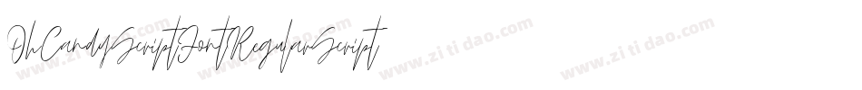 OhCandyScriptFontRegularScript-Wjrv字体转换