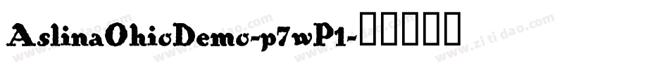 AslinaOhioDemo-p7wP1字体转换