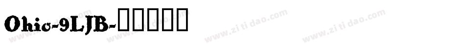 Ohio-9LJB字体转换