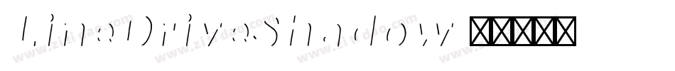LineDriveShadow字体转换