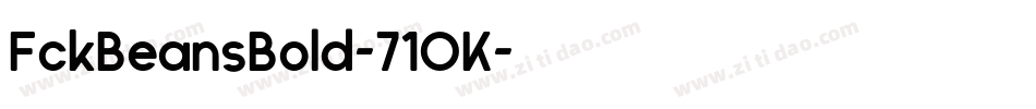 FckBeansBold-71OK字体转换