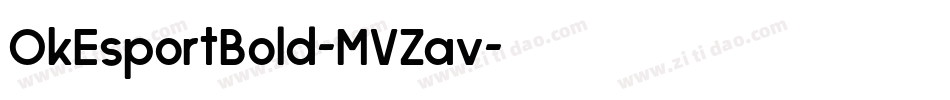 OkEsportBold-MVZav字体转换