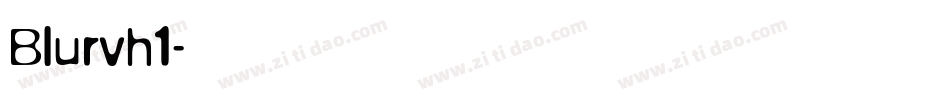 Blurvh1字体转换