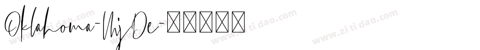 Oklahoma-MjDe字体转换