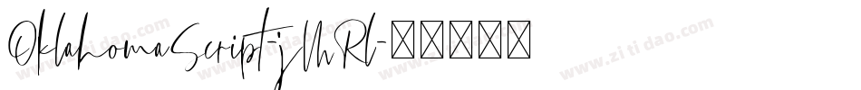 OklahomaScript-jMRl字体转换