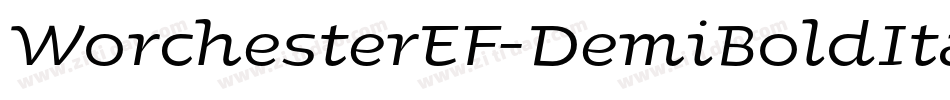WorchesterEF-DemiBoldItalic字体转换