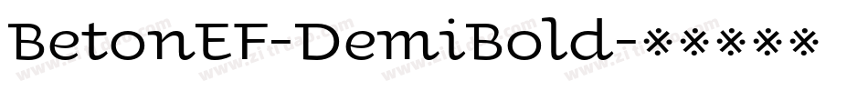 BetonEF-DemiBold字体转换