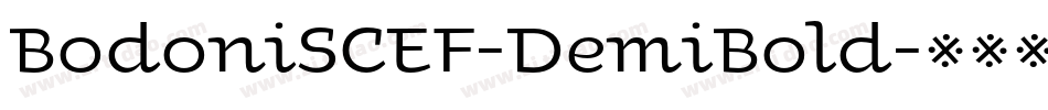 BodoniSCEF-DemiBold字体转换