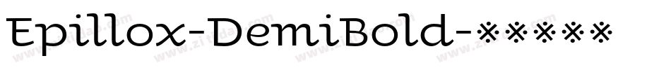 Epillox-DemiBold字体转换