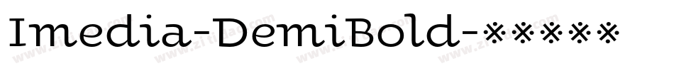 Imedia-DemiBold字体转换
