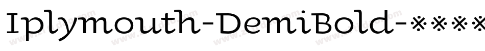 Iplymouth-DemiBold字体转换