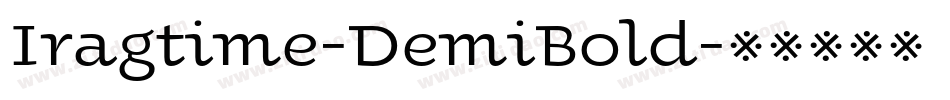 Iragtime-DemiBold字体转换