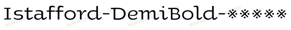 Istafford-DemiBold字体转换