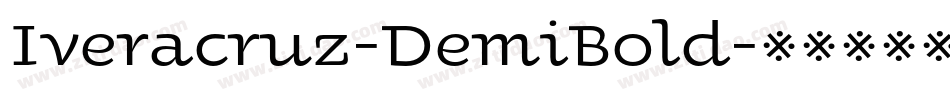 Iveracruz-DemiBold字体转换