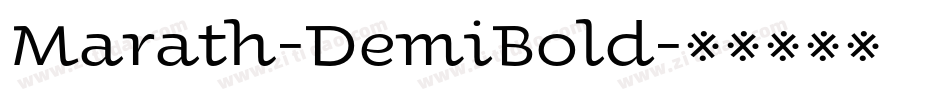 Marath-DemiBold字体转换