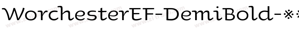 WorchesterEF-DemiBold字体转换