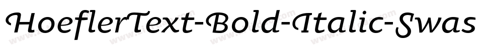 HoeflerText-Bold-Italic-Swash字体转换