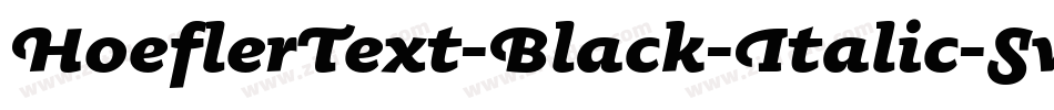 HoeflerText-Black-Italic-Swash字体转换