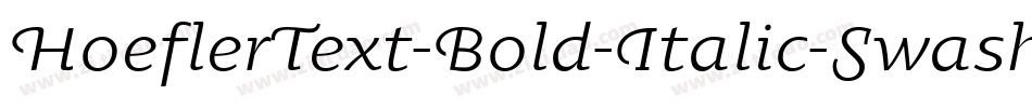 HoeflerText-Bold-Italic-Swash字体转换