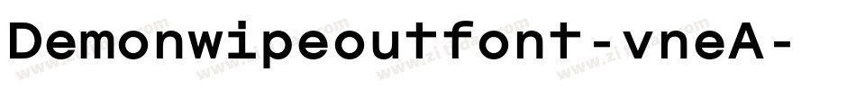 Demonwipeoutfont-vneA字体转换