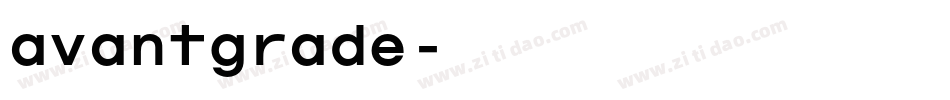 avantgrade字体转换