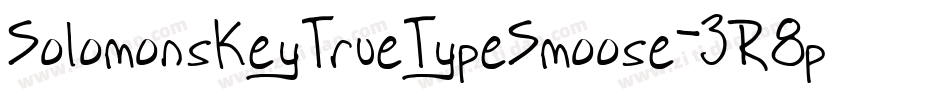 SolomonsKeyTrueTypeSmoose-3R8p字体转换