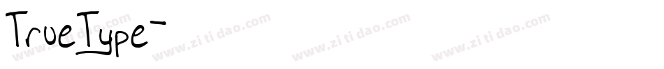 TrueType字体转换