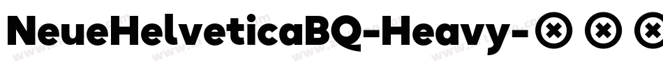 NeueHelveticaBQ-Heavy字体转换