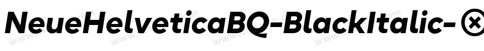 NeueHelveticaBQ-BlackItalic字体转换