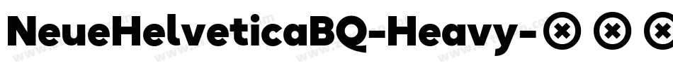 NeueHelveticaBQ-Heavy字体转换