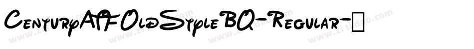 CenturyATFOldStyleBQ-Regular字体转换
