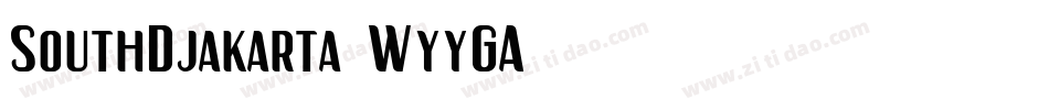 SouthDjakarta-WyyGA字体转换