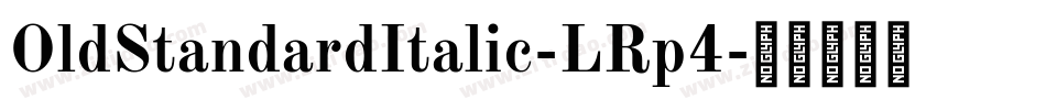 OldStandardItalic-LRp4字体转换