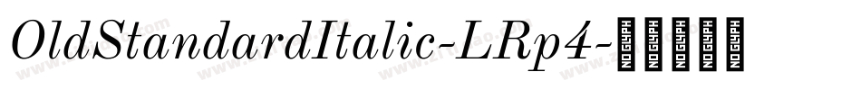 OldStandardItalic-LRp4字体转换