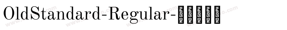 OldStandard-Regular字体转换