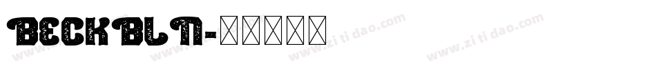 BECKBLN字体转换
